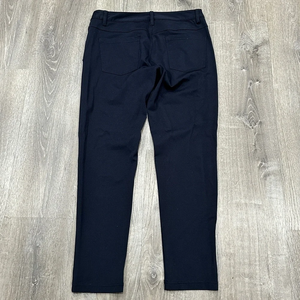 BYLT Premium Basics Everyday Pant 2.0 Mens Large Navy Slim Performance Chino